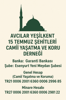 HESAP BİLGİLERİMİZ
