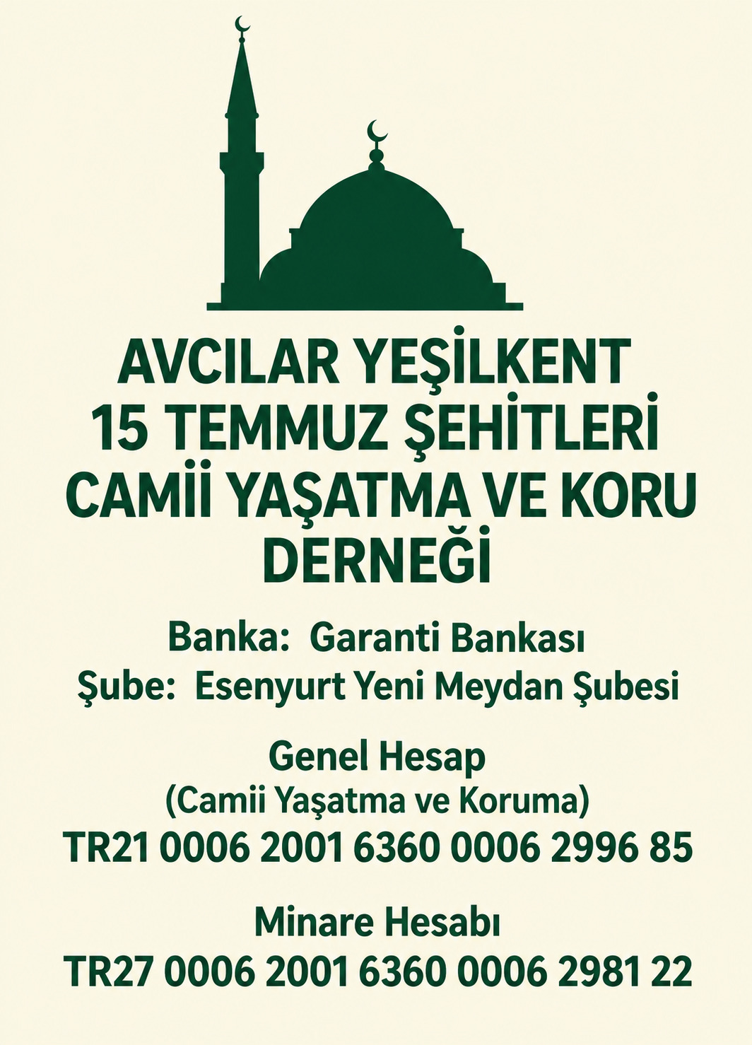 HESAP BİLGİLERİMİZ